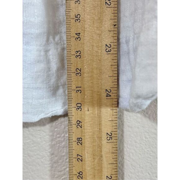 Marine Layer Sheer Lightweight Bali White Shadow Stripe Tunic Women's Large - Picture 10 of 12